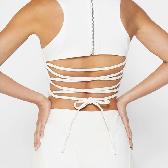 Maniere de Voir Vegan Leather Jumpsuit - Picture 8 of 11